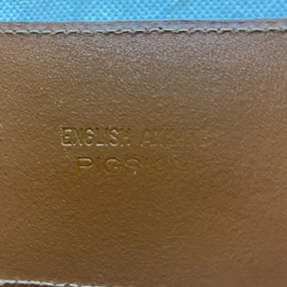Ann Taylor English Aniline Pigskin Full Grain Leather Belt - SMALL